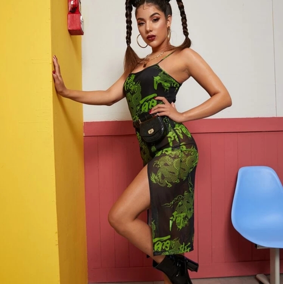 🔥🆕Sheer Mess Cami Dress🔥 - Picture 5 of 6